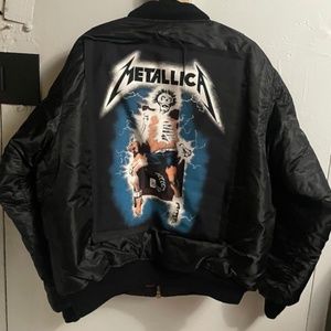 Metallica Men's RTL Satin Black Jacket